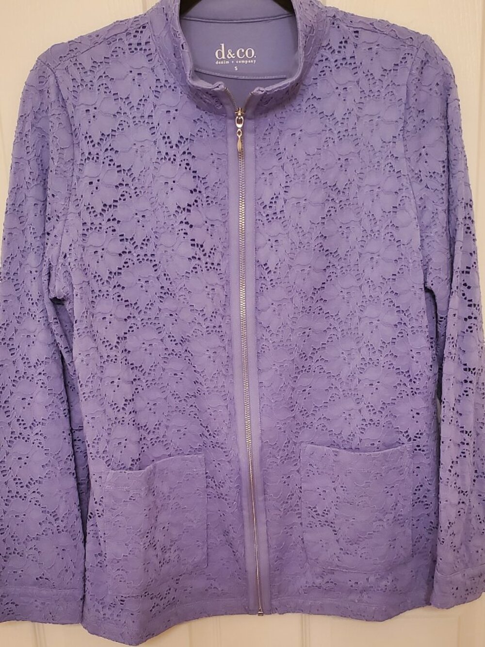 Denim &Co Lace Jacket with matching tank